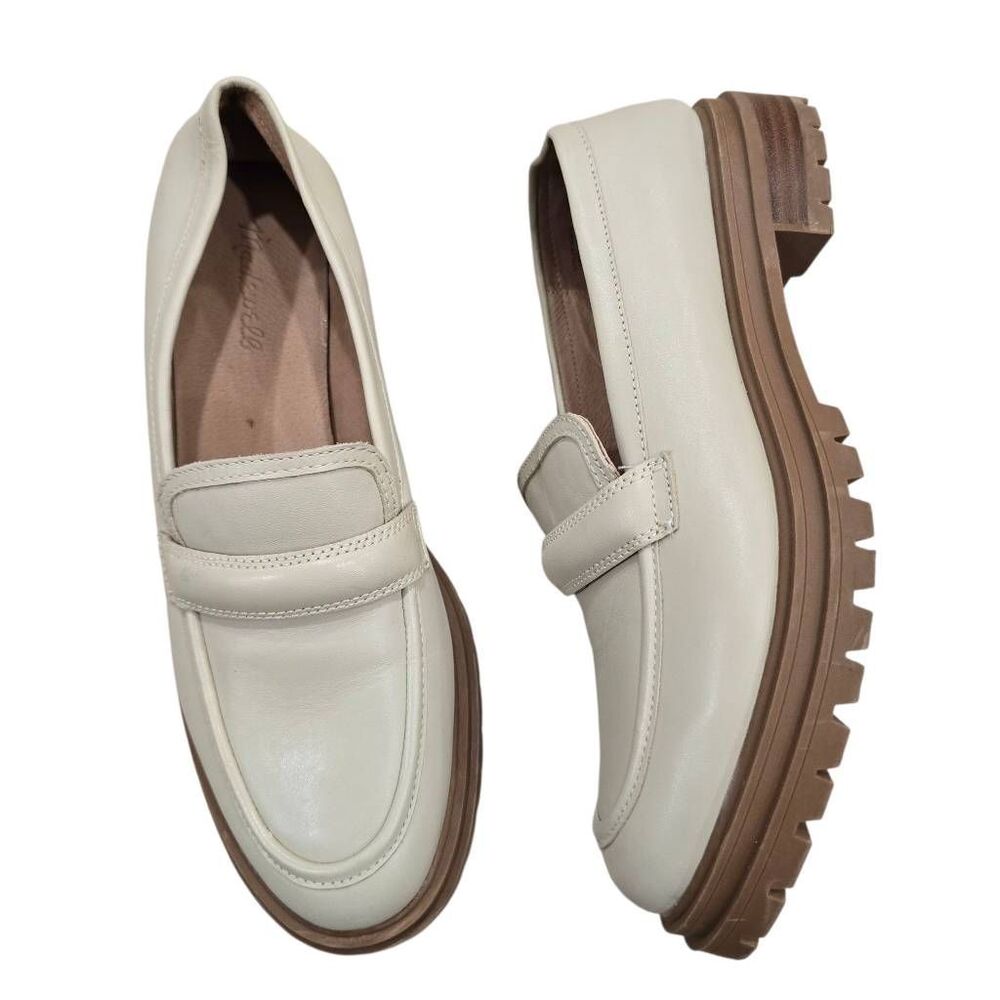 Madewell Bradley Lugsole Loafers Women's 10.5 Harvest Moon Leather Slip On - Picture 2 of 10